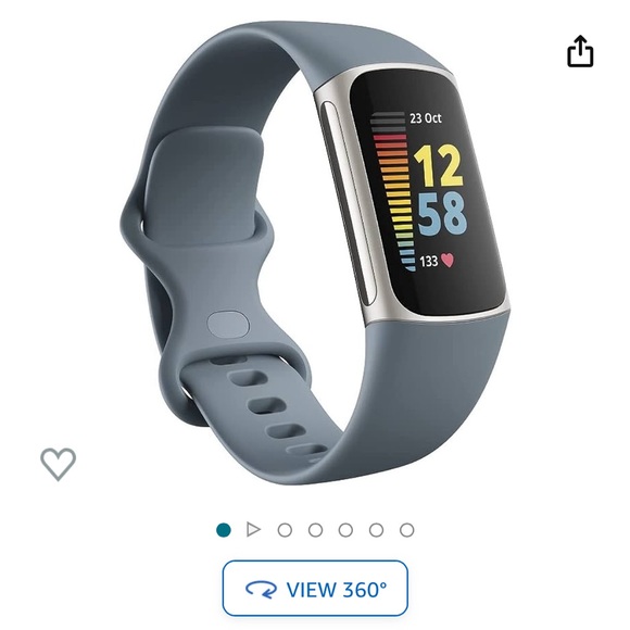 Used once. Fitbit Charge 5. Blue. - Picture 3 of 5